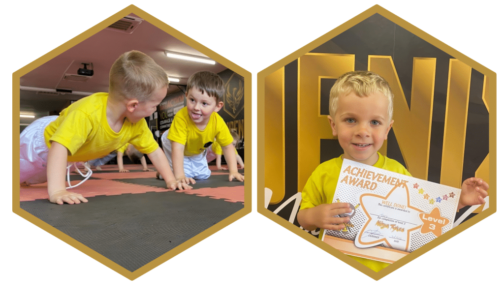 Ninja Tykes training