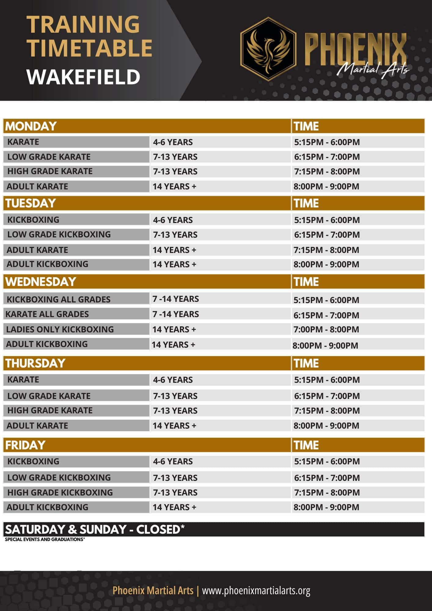 martial arts Wakefield classes